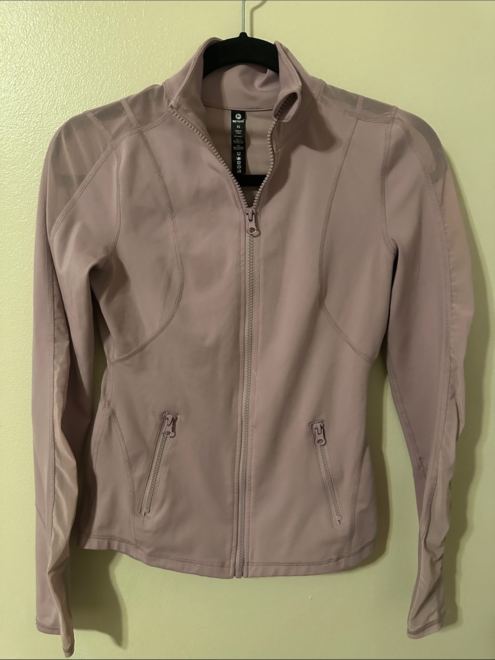 90 Degree By Reflex Mauve Full-Zip Utility Jacket